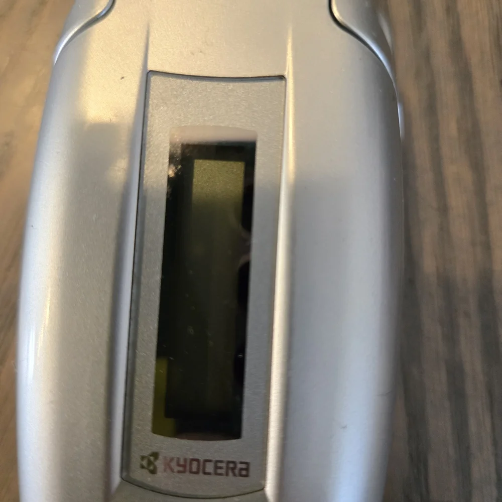 Vintage Kyocera KX9C Silver US Cellular Very Rare Flip Phone 3G UNTESTED As-Is